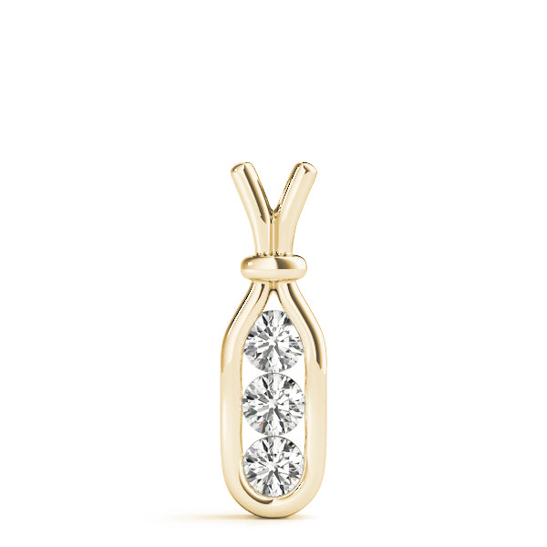 Three-Stone Diamond Pendant · 0.51 ct tw