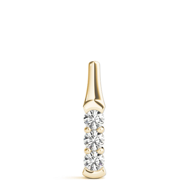 Three-Stone Diamond Pendant · 0.99 ct tw