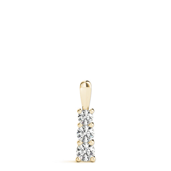 Three-Stone Diamond Pendant · 0.18 ct tw