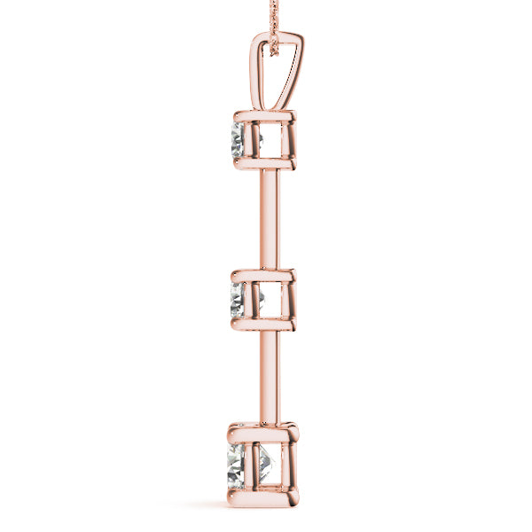 Three-Stone Diamond Pendant · 0.75 ct tw