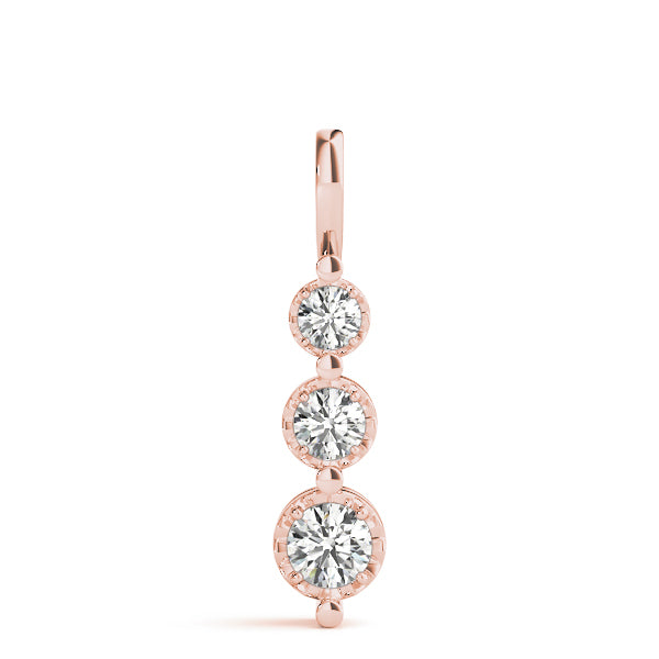 Three-Stone Diamond Pendant · 0.24 ct tw