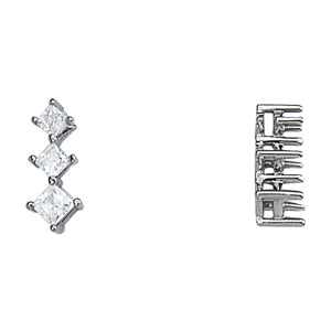 Three-Stone Diamond Pendant · 0.55 ct tw