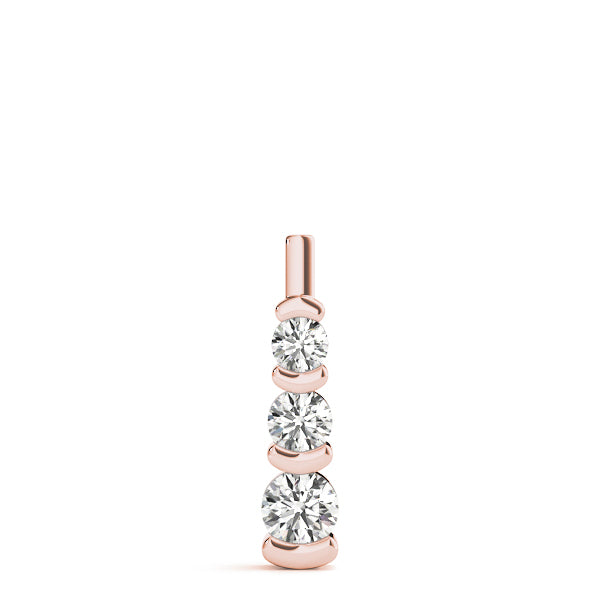 Three-Stone Diamond Pendant · 0.50 ct tw