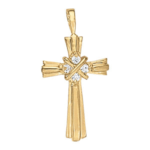 Religious Crosses Diamond Pendant · 0.10 ct tw