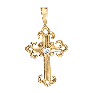 Religious Crosses Diamond Pendant · 0.04 ct tw