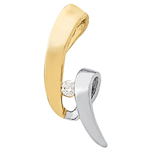 Diamond Solitaire Pendant · 0.12 ct tw
