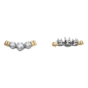 Three-Stone Diamond Pendant · 0.49 ct tw