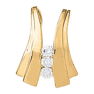 Three-Stone Diamond Pendant · 0.36 ct tw