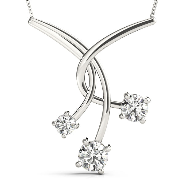 Three-Stone Diamond Pendant · 1.00 ct tw