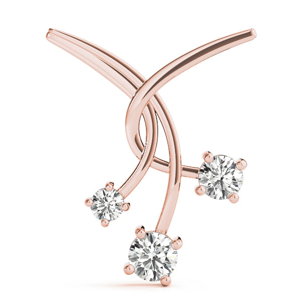 Three-Stone Diamond Pendant · 0.50 ct tw