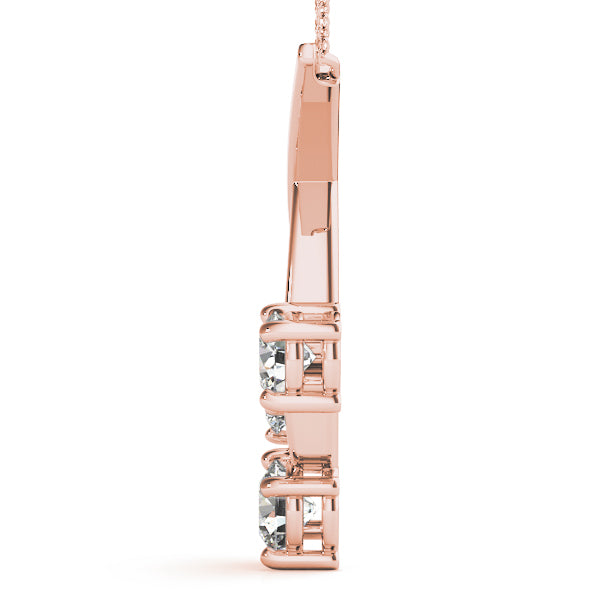 Three-Stone Diamond Pendant · 0.50 ct tw