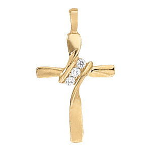 Religious Crosses Diamond Pendant · 0.06 ct tw