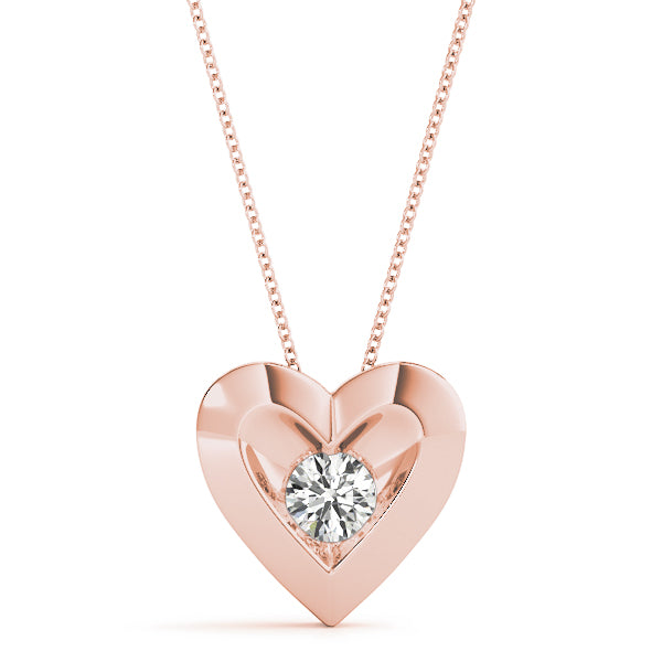 Round Diamond Solitaire Pendant · 0.10 ct tw