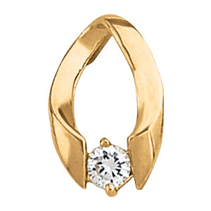 Round Diamond Solitaire Pendant · 0.35 ct tw