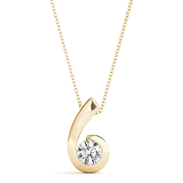 Round Diamond Solitaire Pendant · 0.25 ct tw