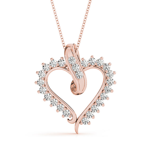 Heart Diamond Pendant · 0.50 ct tw