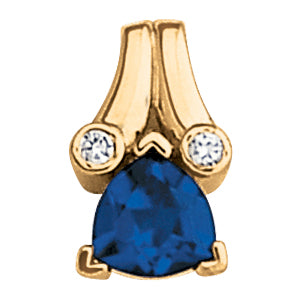 Trillion Gemstone Pendant · 0.08 ct tw