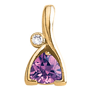 Trillion Gemstone Pendant · 0.07 ct tw