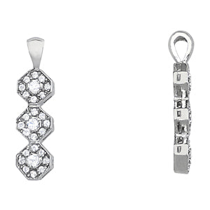 Three-Stone Diamond Pendant · 0.33 ct tw