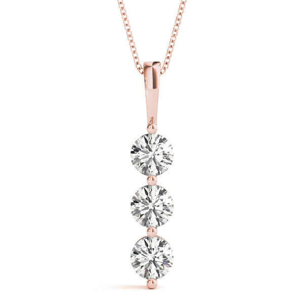 Three-Stone Diamond Pendant · 0.48 ct tw