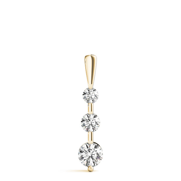 Three-Stone Diamond Pendant · 0.52 ct tw