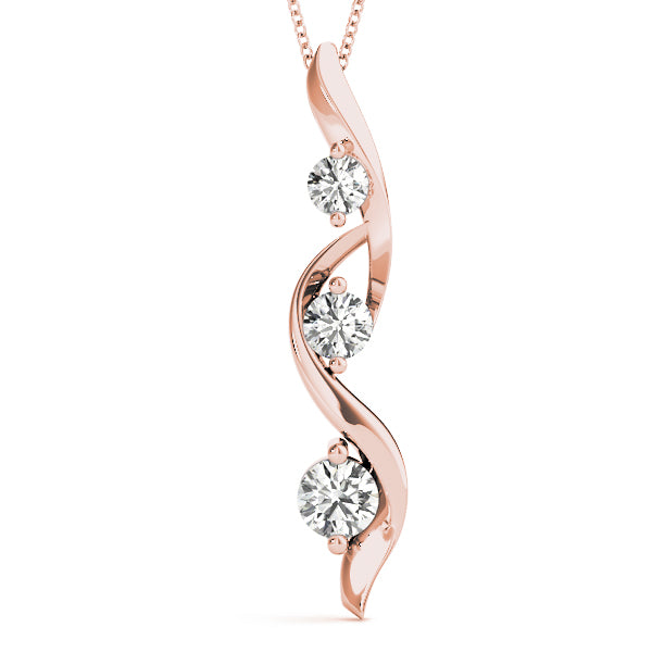 Three-Stone Diamond Pendant · 0.25 ct tw