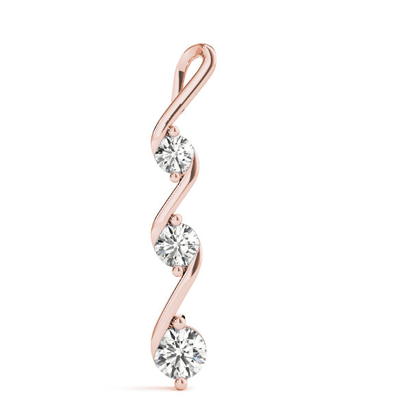 Three-Stone Diamond Pendant · 0.50 ct tw