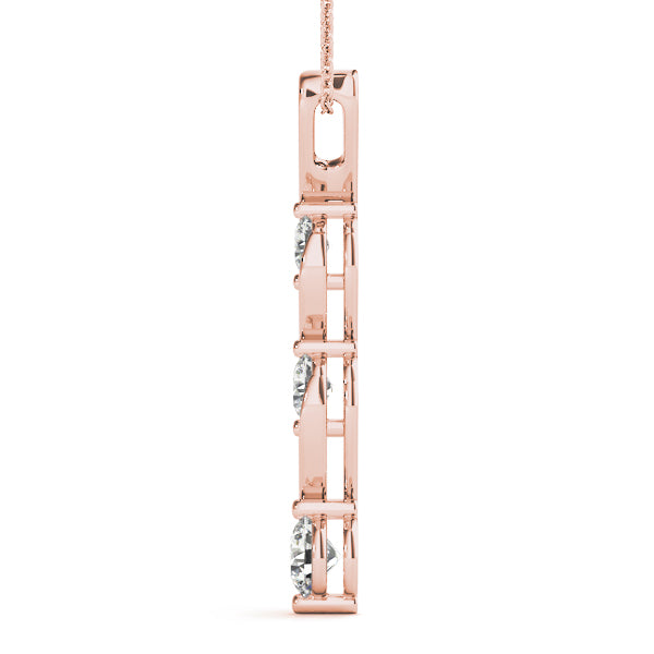 Three-Stone Diamond Pendant · 0.24 ct tw