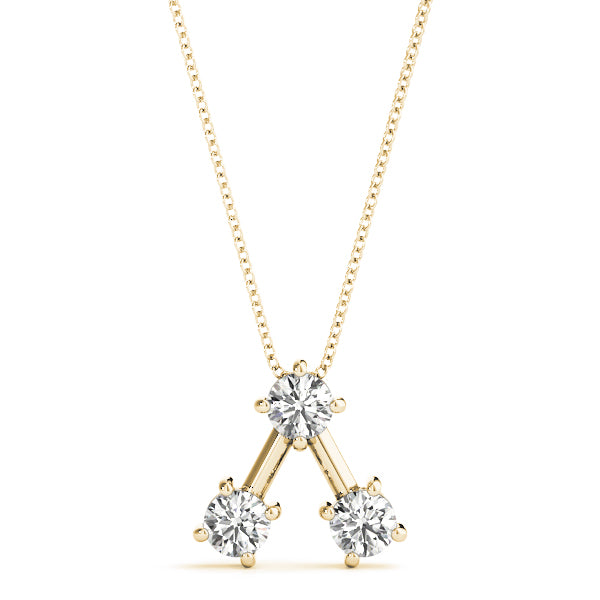 Three-Stone Diamond Pendant · 0.99 ct tw