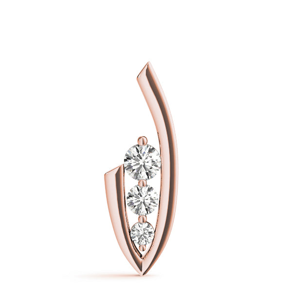 Three-Stone Diamond Pendant · 0.24 ct tw