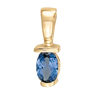 Oval Gemstone Pendant