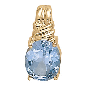 Oval Gemstone Pendant