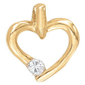 Heart Diamond Pendant · 0.12 ct tw