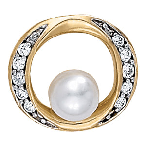 Pearl Gemstone Pendant · 0.24 ct tw