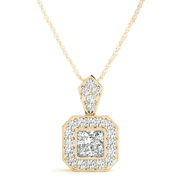 Square Cushion Gemstone Pendant · 0.32 ct tw