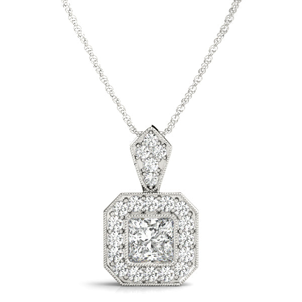 Square Cushion Gemstone Pendant · 0.32 ct tw