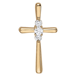 Religious Crosses Diamond Pendant · 0.18 ct tw