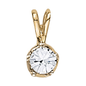 Round Diamond Solitaire Pendant · 0.25 ct tw