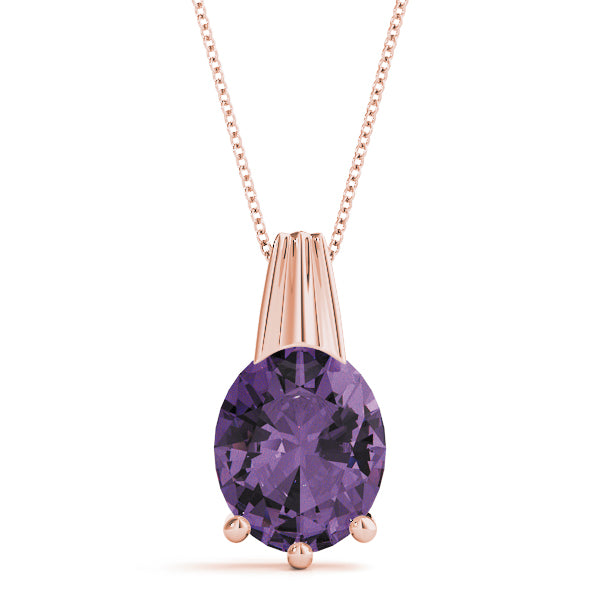 Oval Gemstone Pendant