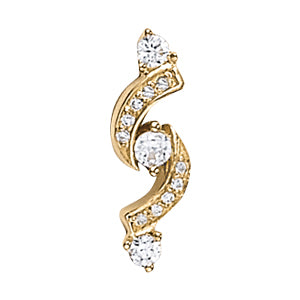 Three-Stone Diamond Pendant · 0.24 ct tw