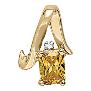 Emerald Gemstone Pendant · 0.01 ct tw