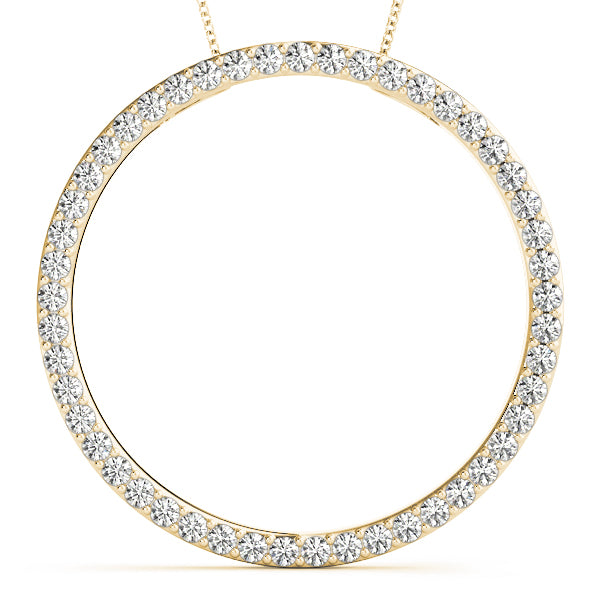 Circle Diamond Pendant · 0.98 ct tw