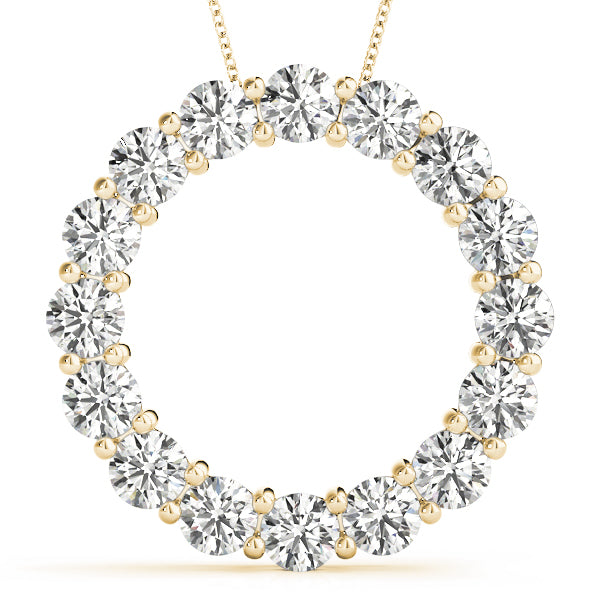 Circle Diamond Pendant · 4.00 ct tw