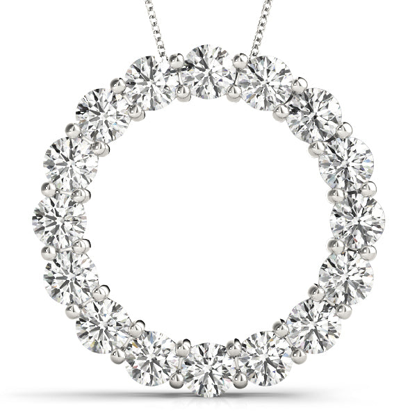 Circle Diamond Pendant · 4.00 ct tw