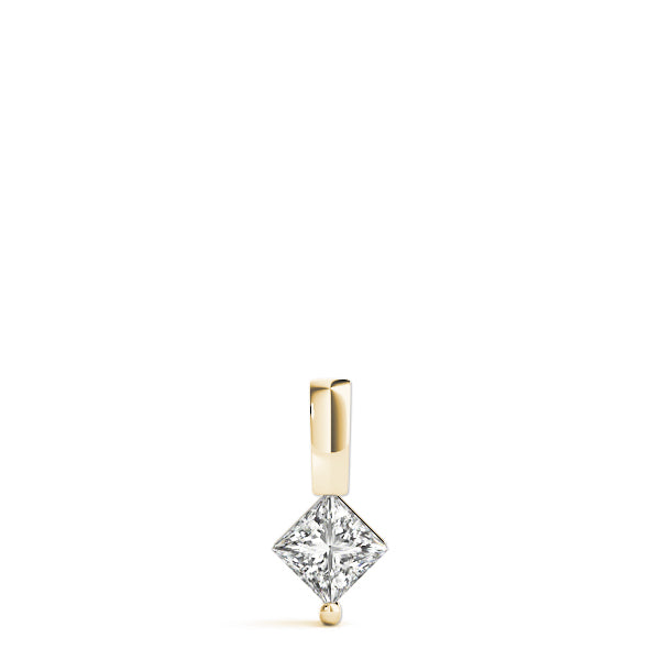 Square Diamond Solitaire Pendant · 0.41 ct tw