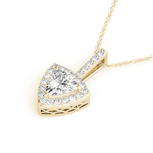 Trillion Halo Diamond Pendant · 0.17 ct tw