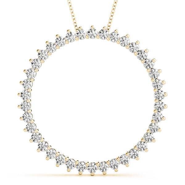 Circle Diamond Pendant · 0.76 ct tw