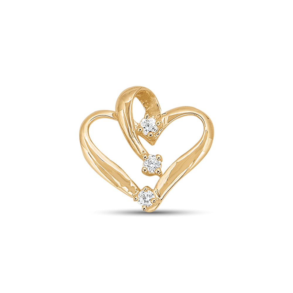 Heart Diamond Pendant · 0.18 ct tw