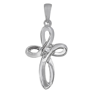 Religious Crosses Diamond Pendant · 0.01 ct tw