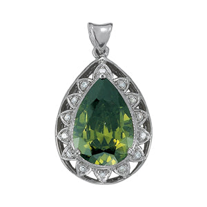 Pear Gemstone Pendant · 0.12 ct tw